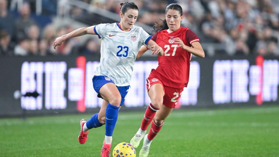 The U.S. Women's National Team sits atop the tournament standings after 1-0 win over Canada with one match left to play