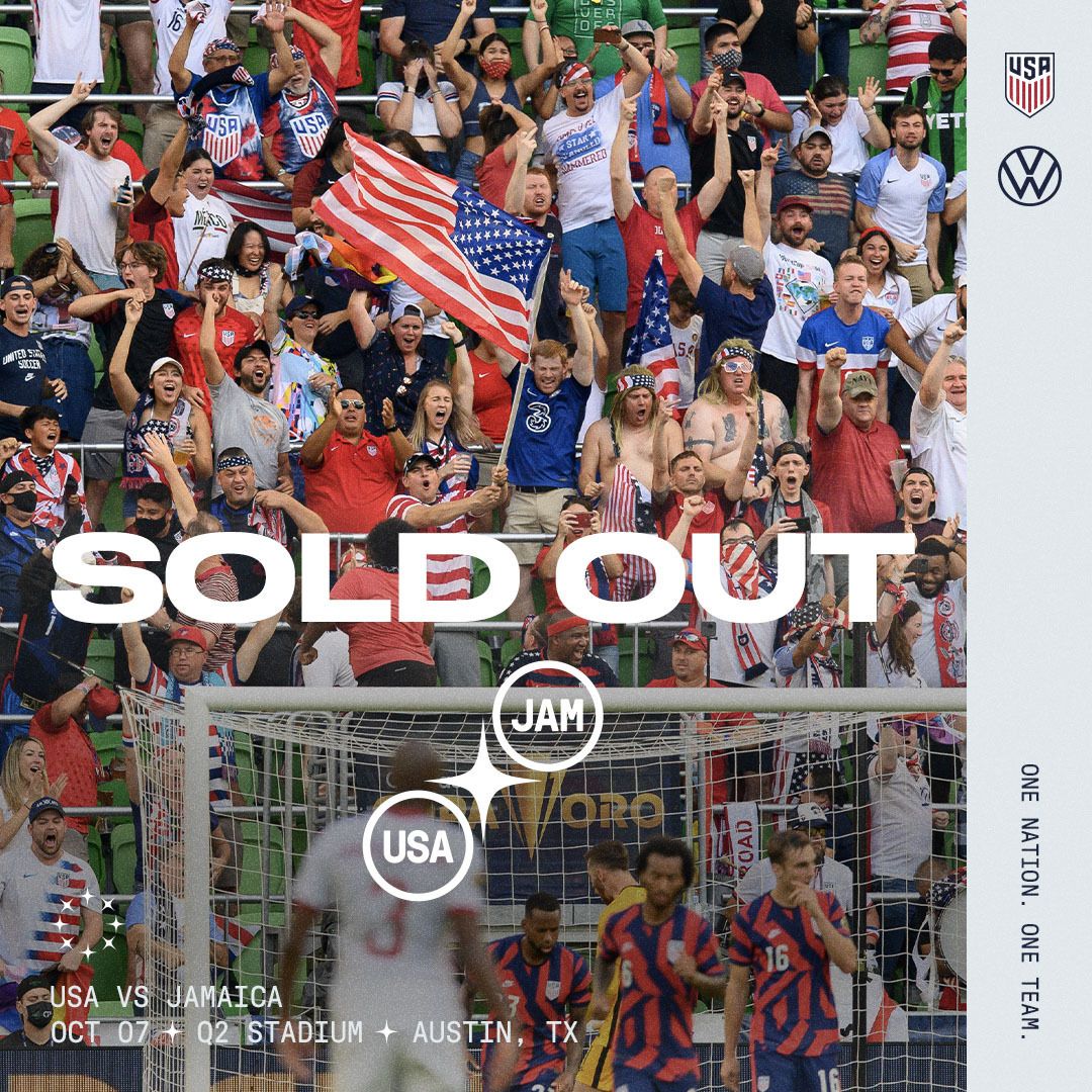 Tickets SOLD OUT for USA Jamaica on Oct 7 in Austin