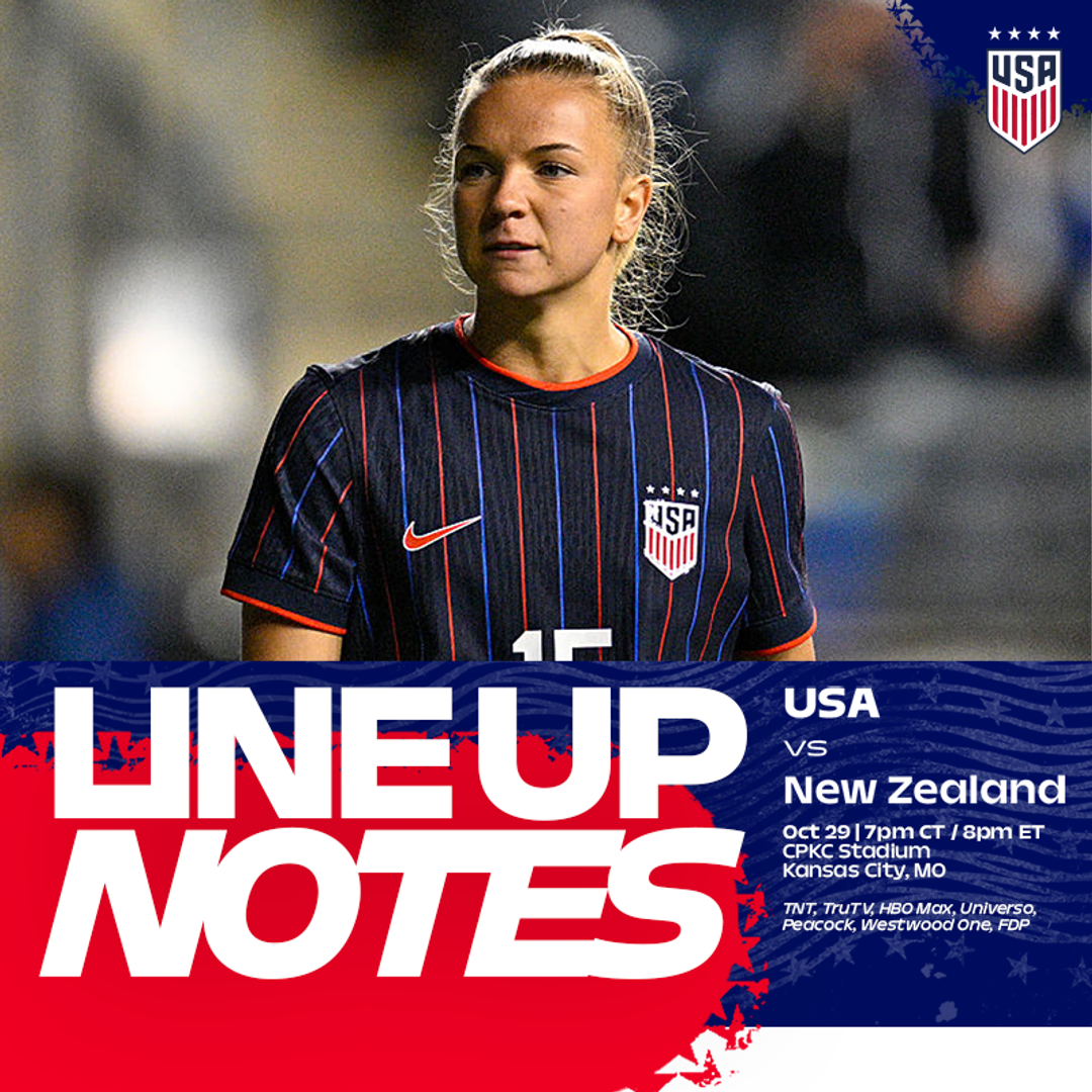 USWNT vs. New Zealand: Starting XI & Lineup Notes