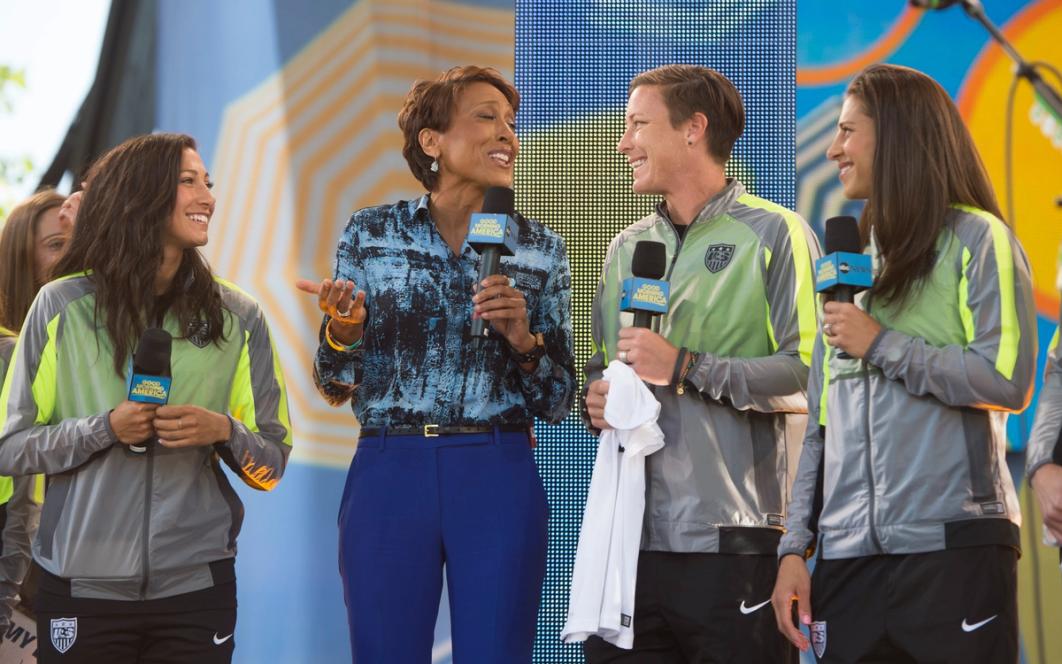 Christen Press, Robin Roberts, Abby Wambach & Carli Lloyd