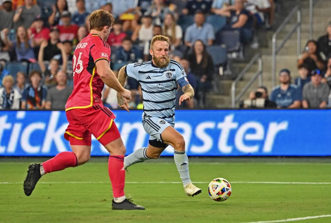 SKC captain Russell in MLS league action against St. Louis City SC