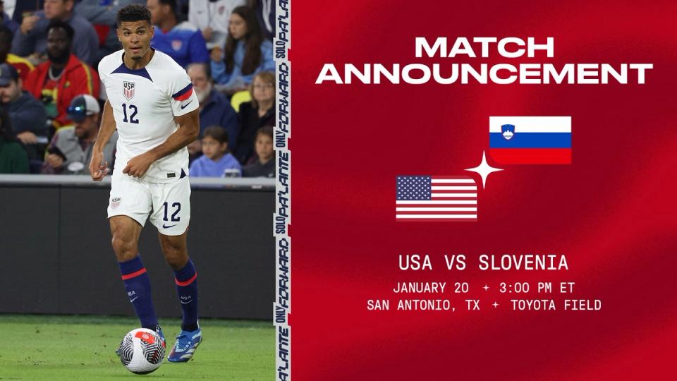 U.S. Men’s National Team to Open 2024 Against Slovenia on Jan. 20