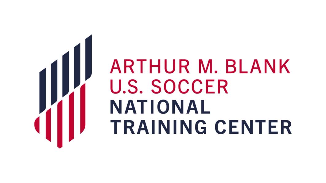 Logo of the Arthur M. Blank U.S. Soccer National Training Center on a white background