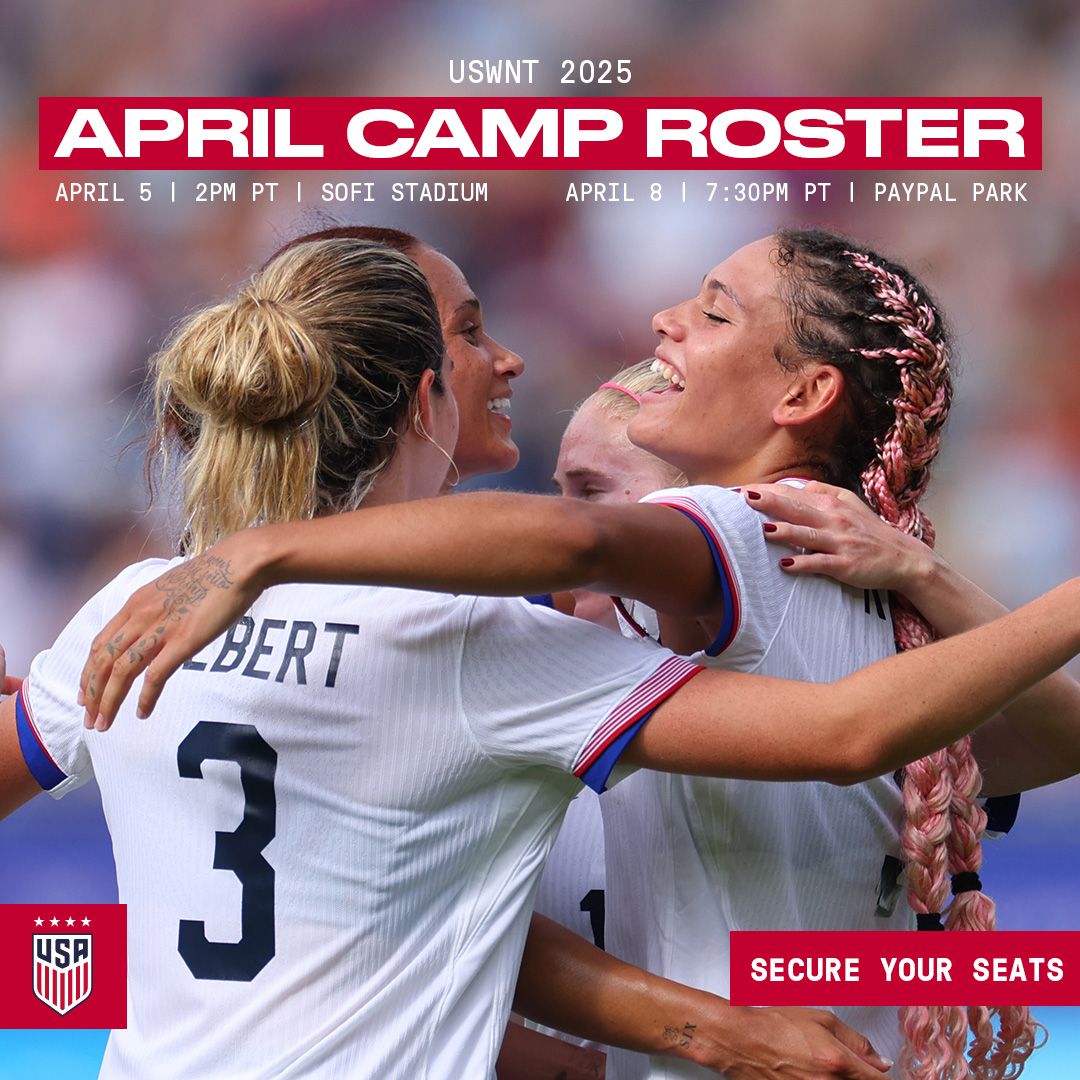 Hayes Names 24-Player USWNT Roster for April Matches against Brazil