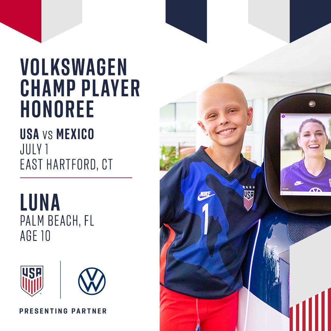 USWNT vs Mexico VW CHAMP Player Honoree: Luna