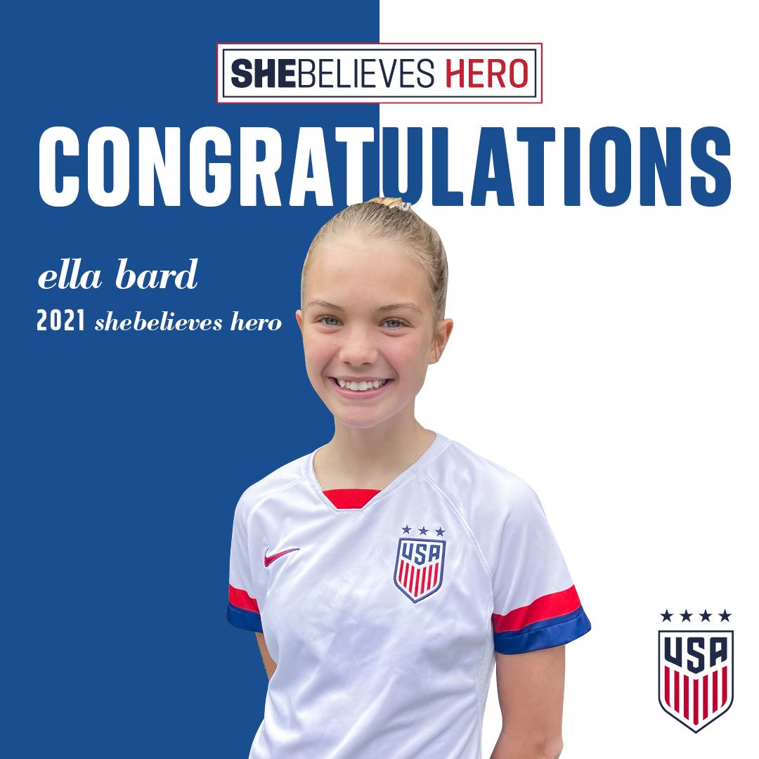 Ella Bard Wins 2021 SheBelieves Hero Contest