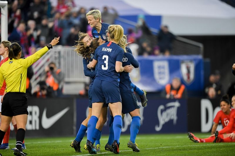 Tobin Heath goal vs. England - 2019 SheBelieves Cup