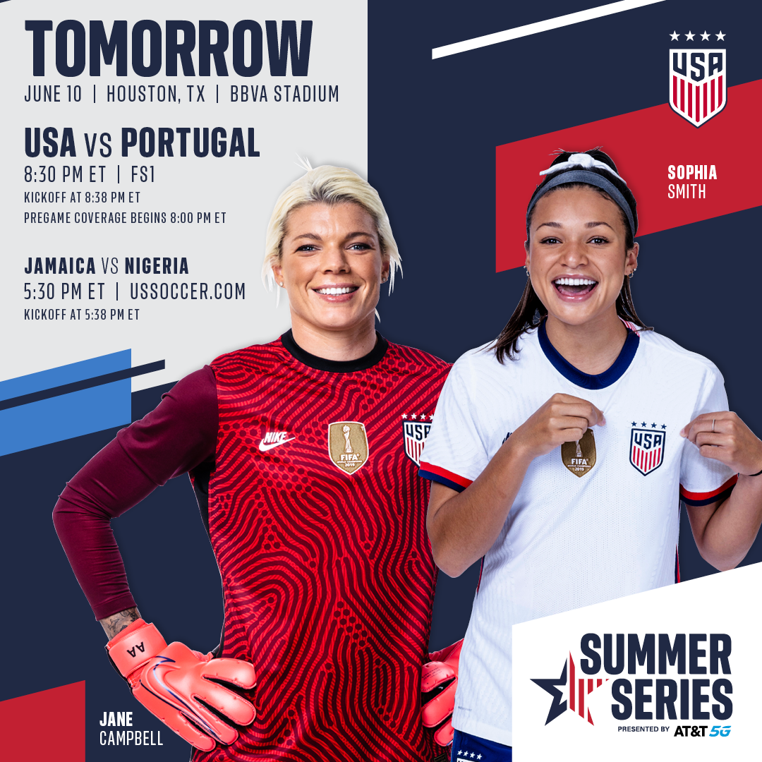 Summer Series uswnt vs Portugal Preview Schedule TV Channels Start Time