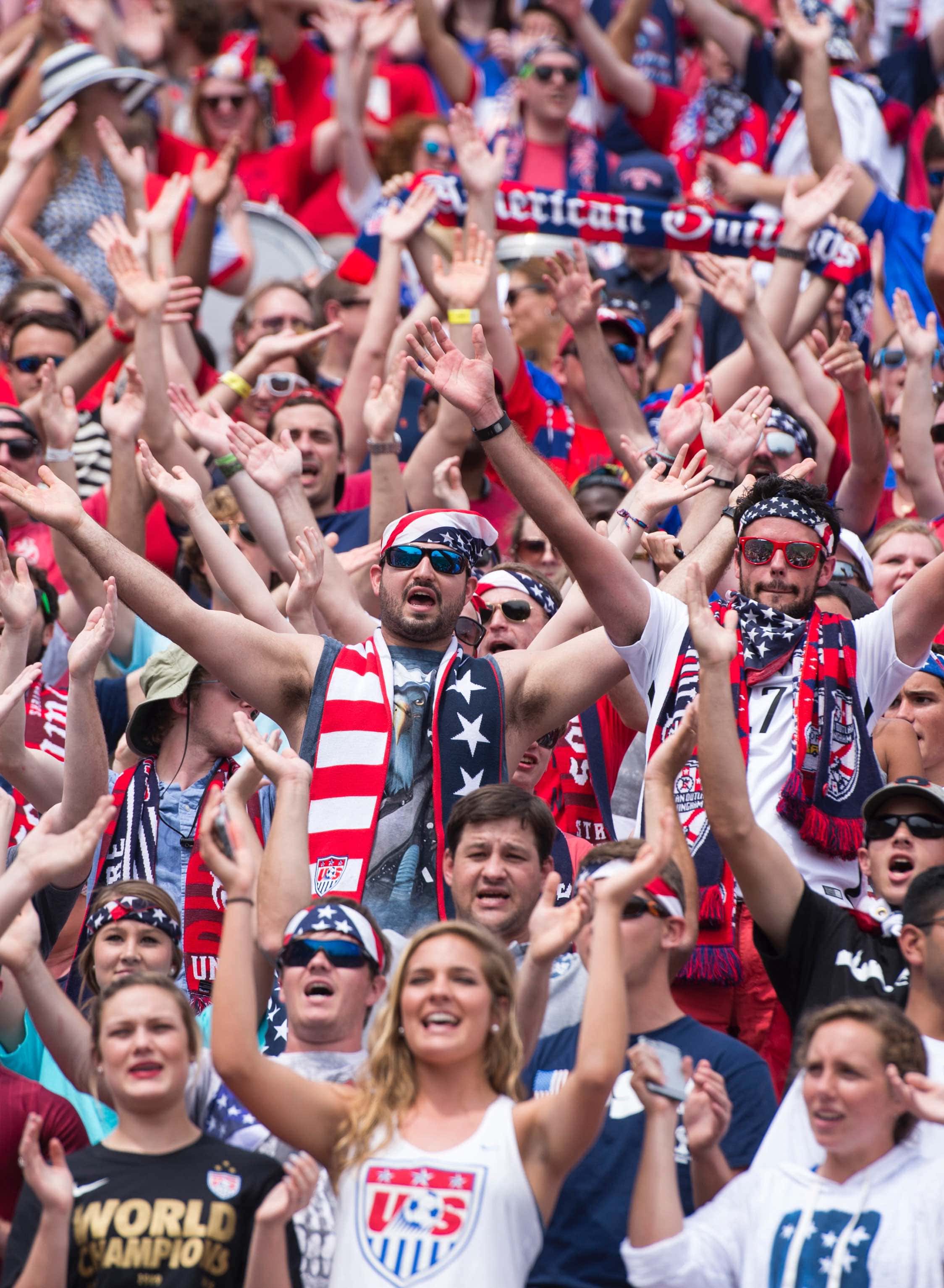 U.S. Soccer Fans In Stadium