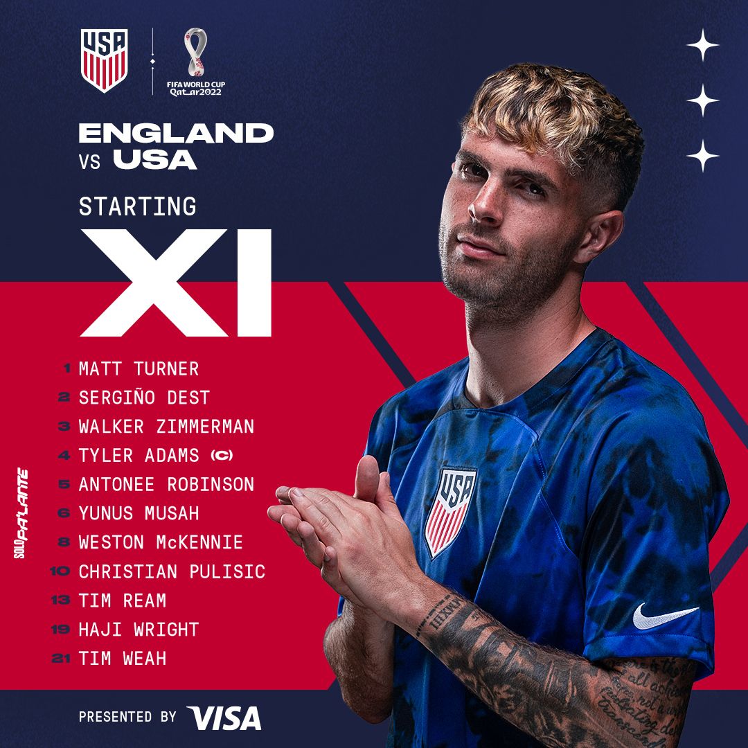 FIFA World Cup 2022: USA vs. England - Lineup, Schedule & TV Channels