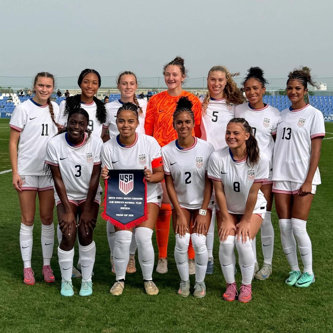 U.S. Under-18 Women's National Team Routs Sweden, 8-0, in First of Two Matches in Spain
