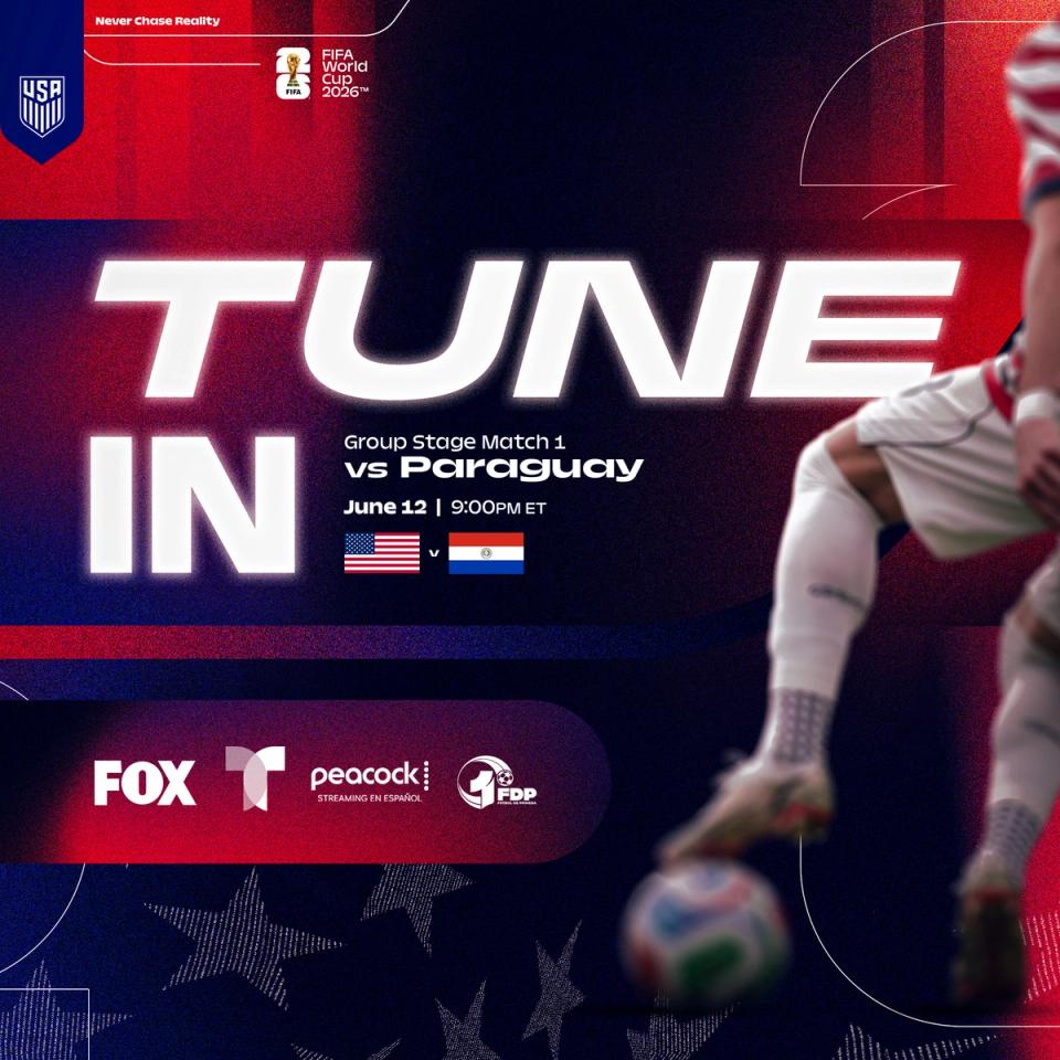How to Watch: USMNT vs. Paraguay in the FIFA World Cup on Friday, June 12 in Los Angeles