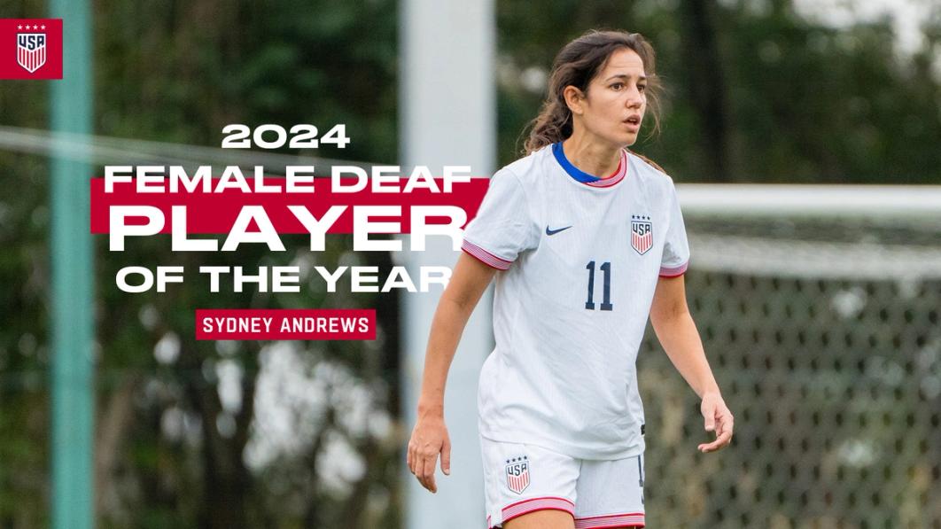 Sydney Andrews Female Deaf Player of the Year