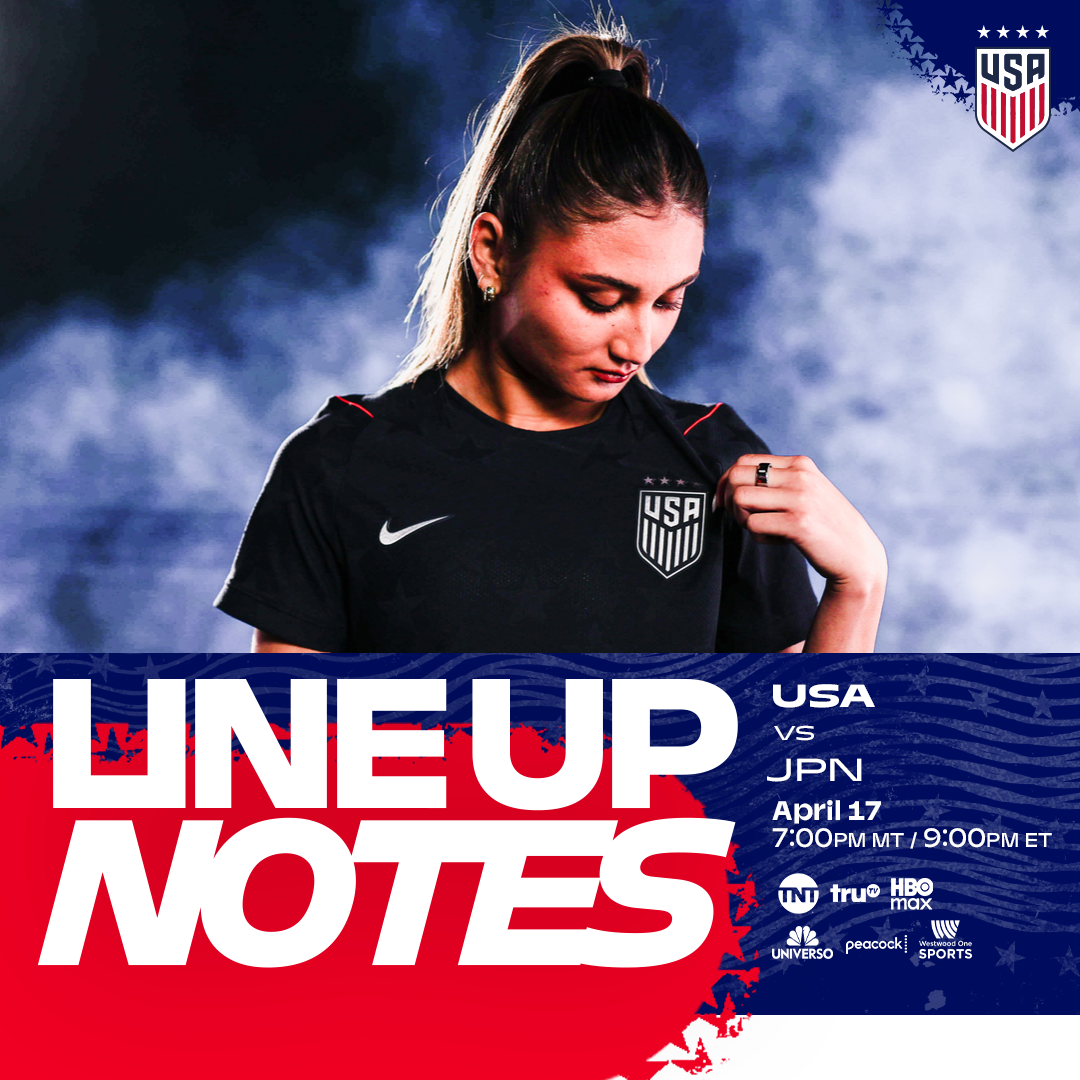 USWNT vs. Japan: Starting XI & Lineup Notes