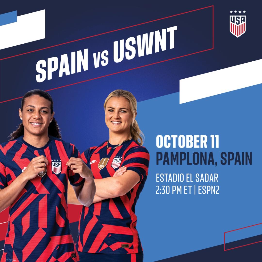 USWNT Will Face Spain in Pamplona to Complete Two Game European Tour in October