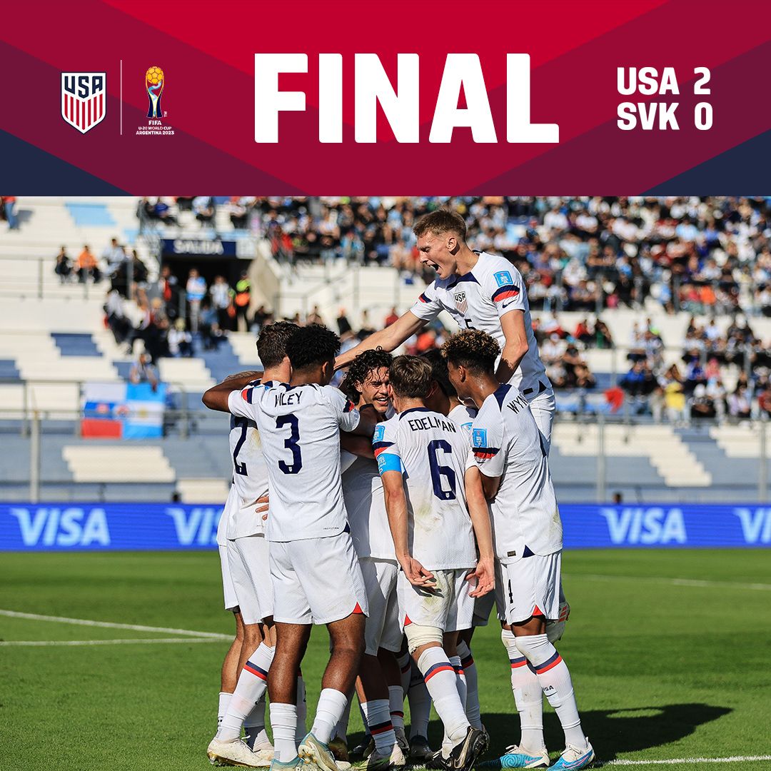 USA Tops Group B At 2023 FIFA U-20 World Cup With 2-0 Victory Against Slovakia