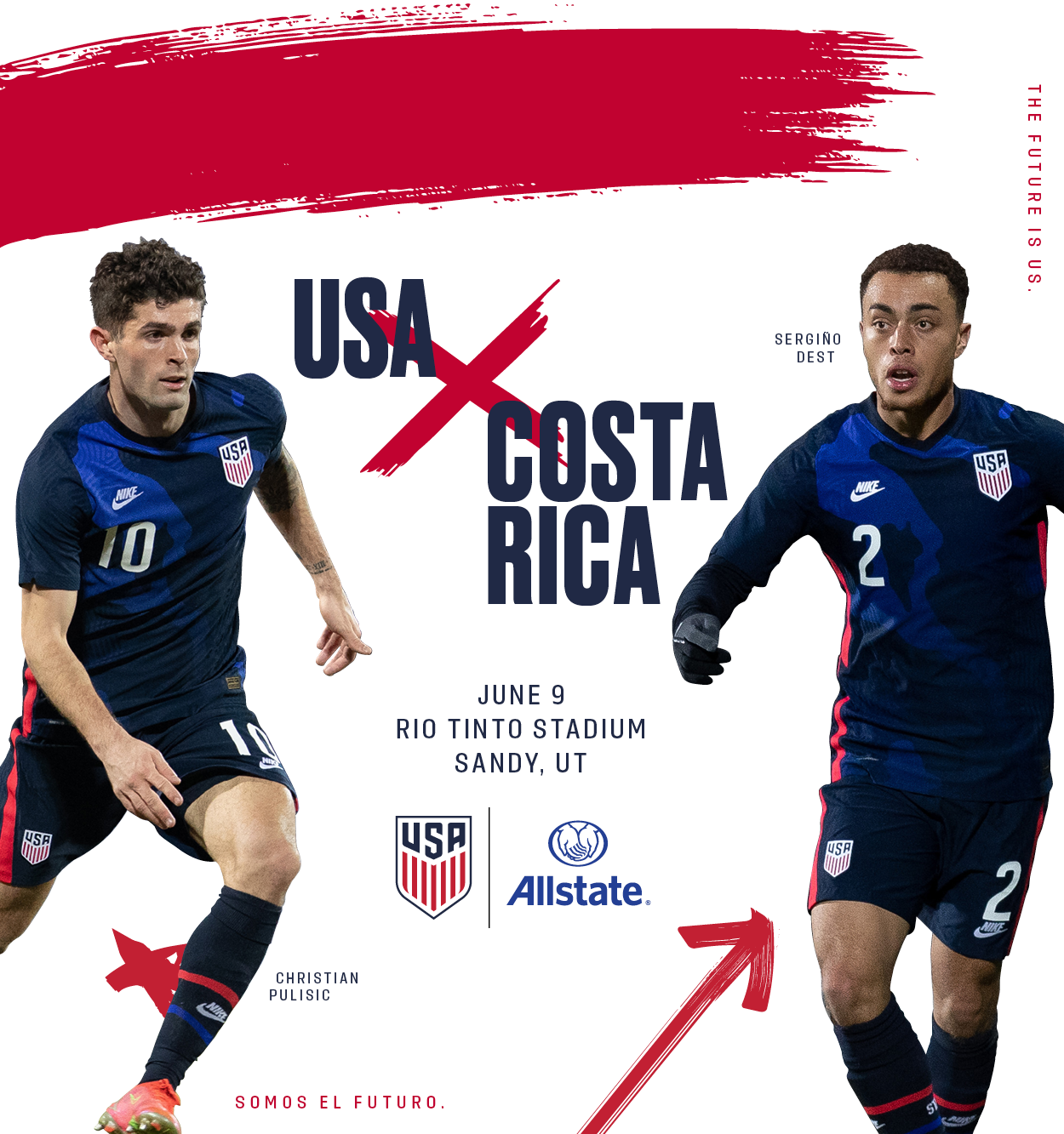 Ticket Sales Timeline Announced for USA Costa Rica Presented by Allstate on June 9 in Sandy Utah