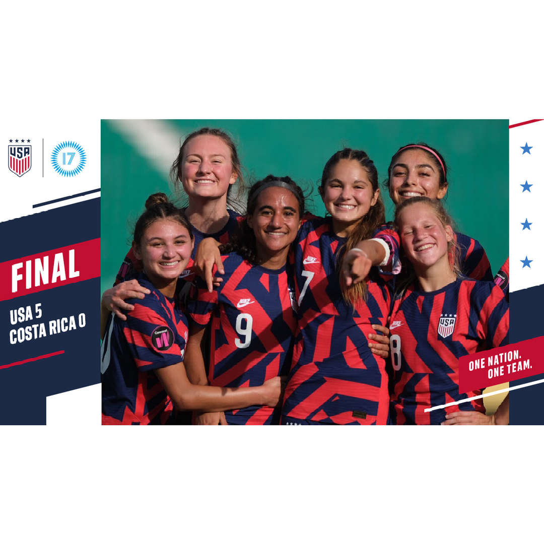 U.S. U-17 Women’s Youth National Team Finishes Top Of Group G In World Cup Qualifying With 5-0 Win Against Costa Rica