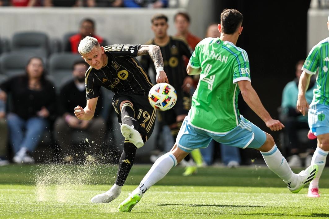 A LAFC player kicks the ball in the direction of a Seattle Sounders player​​​​‌﻿‍﻿​‍​‍‌‍﻿﻿‌﻿​‍‌‍‍‌‌‍‌﻿‌‍‍‌‌‍﻿‍​‍​‍​﻿‍‍​‍​‍‌﻿​﻿‌‍​‌‌‍﻿‍‌‍‍‌‌﻿‌​‌﻿‍‌​‍﻿‍‌‍‍‌‌‍﻿﻿​‍​‍​‍﻿​​‍​‍‌‍‍​‌﻿​‍‌‍‌‌‌‍‌‍​‍​‍​﻿‍‍​‍​‍‌‍‍​‌﻿‌​‌﻿‌​‌﻿​​‌﻿​﻿​﻿‍‍​‍﻿﻿​‍﻿﻿‌﻿‌‌‌﻿​﻿‌﻿​﻿‌‍‌‍​‍﻿‍‌﻿​﻿‌‍​‌‌‍﻿‍‌‍‍‌‌﻿‌​‌﻿‍‌​‍﻿‍‌﻿​﻿‌﻿‌​‌﻿‌‌‌‍‌​‌‍‍‌‌‍﻿﻿​‍﻿﻿‌‍‍‌‌‍﻿‍‌﻿‌​‌‍‌‌‌‍﻿‍‌﻿‌​​‍﻿﻿‌‍‌‌‌‍‌​‌‍‍‌‌﻿‌​​‍﻿﻿‌‍﻿‌‌‍﻿﻿‌‍‌​‌‍‌‌​﻿﻿‌‌﻿​​‌﻿​‍‌‍‌‌‌﻿​﻿‌‍‌‌‌‍﻿‍‌﻿‌​‌‍​‌‌﻿‌​‌‍‍‌‌‍﻿﻿‌‍﻿‍​﻿‍﻿‌‍‍‌‌‍‌​​﻿﻿‌‌‍​‍‌‍‌‌‌‍​‌‌‍‌‌​﻿‌﻿‌‍​﻿‌‍​‍‌‍​‌​‍﻿‌‌‍‌​​﻿‌‌‌‍​﻿​﻿‍‌​‍﻿‌​﻿‌​‌‍‌‌​﻿​﻿‌‍‌​​‍﻿‌‌‍​‍​﻿‌‌​﻿​﻿‌‍‌​​‍﻿‌​﻿‍‌​﻿​‌​﻿‍‌​﻿‌‌​﻿‌​​﻿‌﻿​﻿​‌​﻿​﻿​﻿​​​﻿​‍​﻿​​​﻿​﻿​﻿‍﻿‌﻿‌​‌﻿‍‌‌﻿​​‌‍‌‌​﻿﻿‌‌﻿​﻿‌﻿‌​‌‍﻿﻿‌﻿​‍‌﻿‍‌​﻿‍﻿‌﻿​​‌‍​‌‌﻿‌​‌‍‍​​﻿﻿‌‌‍​﻿‌‍﻿﻿‌‍﻿‍‌﻿‌​‌‍‌‌‌‍﻿‍‌﻿‌​​‍‌‌​﻿‌‌‌​​‍‌‌﻿﻿‌‍‍﻿‌‍‌‌‌﻿‍‌​‍‌‌​﻿​﻿‌​‌​​‍‌‌​﻿​﻿‌​‌​​‍‌‌​﻿​‍​﻿​‍​﻿​‍​﻿​‍‌‍‌‌​﻿​​​﻿‌﻿​﻿​​‌‍​‌​﻿‍​​﻿​﻿​﻿‍‌​﻿​﻿‌‍‌‍​‍‌‌​﻿​‍​﻿​‍​‍‌‌​﻿‌‌‌​‌​​‍﻿‍‌‍‍‌‌‍﻿‌‌‍​‌‌‍‌﻿‌‍‌‌​‍﻿‍‌‍​‌‌‍﻿​‌﻿‌​​﻿﻿﻿‌‍​‍‌‍​‌‌﻿​﻿‌‍‌‌‌‌‌‌‌﻿​‍‌‍﻿​​﻿﻿‌‌‍‍​‌﻿‌​‌﻿‌​‌﻿​​‌﻿​﻿​‍‌‌​﻿​﻿‌​​‌​‍‌‌​﻿​‍‌​‌‍​‍‌‌​﻿​‍‌​‌‍‌﻿‌‌‌﻿​﻿‌﻿​﻿‌‍‌‍​‍﻿‍‌﻿​﻿‌‍​‌‌‍﻿‍‌‍‍‌‌﻿‌​‌﻿‍‌​‍﻿‍‌﻿​﻿‌﻿‌​‌﻿‌‌‌‍‌​‌‍‍‌‌‍﻿﻿​‍‌‍‌‍‍‌‌‍‌​​﻿﻿‌‌‍​‍‌‍‌‌‌‍​‌‌‍‌‌​﻿‌﻿‌‍​﻿‌‍​‍‌‍​‌​‍﻿‌‌‍‌​​﻿‌‌‌‍​﻿​﻿‍‌​‍﻿‌​﻿‌​‌‍‌‌​﻿​﻿‌‍‌​​‍﻿‌‌‍​‍​﻿‌‌​﻿​﻿‌‍‌​​‍﻿‌​﻿‍‌​﻿​‌​﻿‍‌​﻿‌‌​﻿‌​​﻿‌﻿​﻿​‌​﻿​﻿​﻿​​​﻿​‍​﻿​​​﻿​﻿​‍‌‍‌﻿‌​‌﻿‍‌‌﻿​​‌‍‌‌​﻿﻿‌‌﻿​﻿‌﻿‌​‌‍﻿﻿‌﻿​‍‌﻿‍‌​‍‌‍‌﻿​​‌‍​‌‌﻿‌​‌‍‍​​﻿﻿‌‌‍​﻿‌‍﻿﻿‌‍﻿‍‌﻿‌​‌‍‌‌‌‍﻿‍‌﻿‌​​‍‌‌​﻿‌‌‌​​‍‌‌﻿﻿‌‍‍﻿‌‍‌‌‌﻿‍‌​‍‌‌​﻿​﻿‌​‌​​‍‌‌​﻿​﻿‌​‌​​‍‌‌​﻿​‍​﻿​‍​﻿​‍​﻿​‍‌‍‌‌​﻿​​​﻿‌﻿​﻿​​‌‍​‌​﻿‍​​﻿​﻿​﻿‍‌​﻿​﻿‌‍‌‍​‍‌‌​﻿​‍​﻿​‍​‍‌‌​﻿‌‌‌​‌​​‍﻿‍‌‍‍‌‌‍﻿‌‌‍​‌‌‍‌﻿‌‍‌‌​‍﻿‍‌‍​‌‌‍﻿​‌﻿‌​​‍​‍‌﻿﻿‌