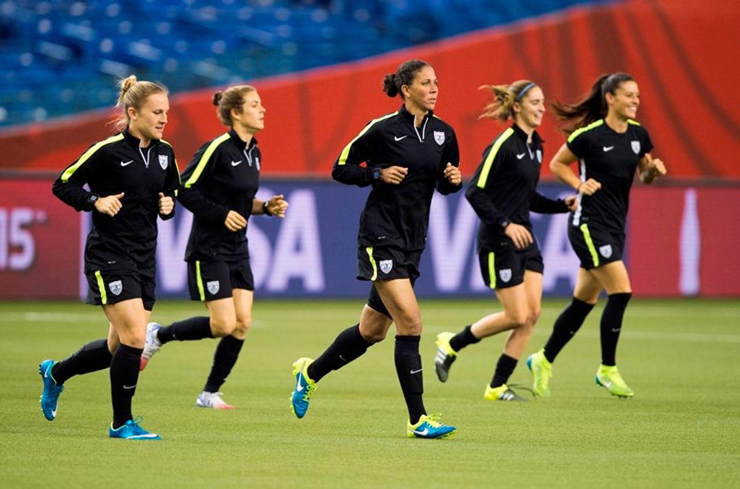 Amy Rodriguez, Kelley O'Hara, Shannon Boxx, Morgan Brian, Ali Krieger