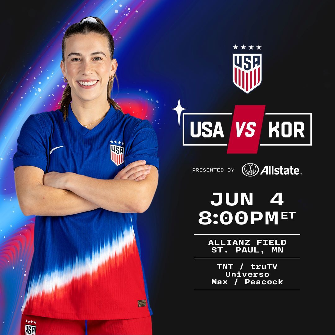 USWNT Set to Face Korea Republic in St. Paul