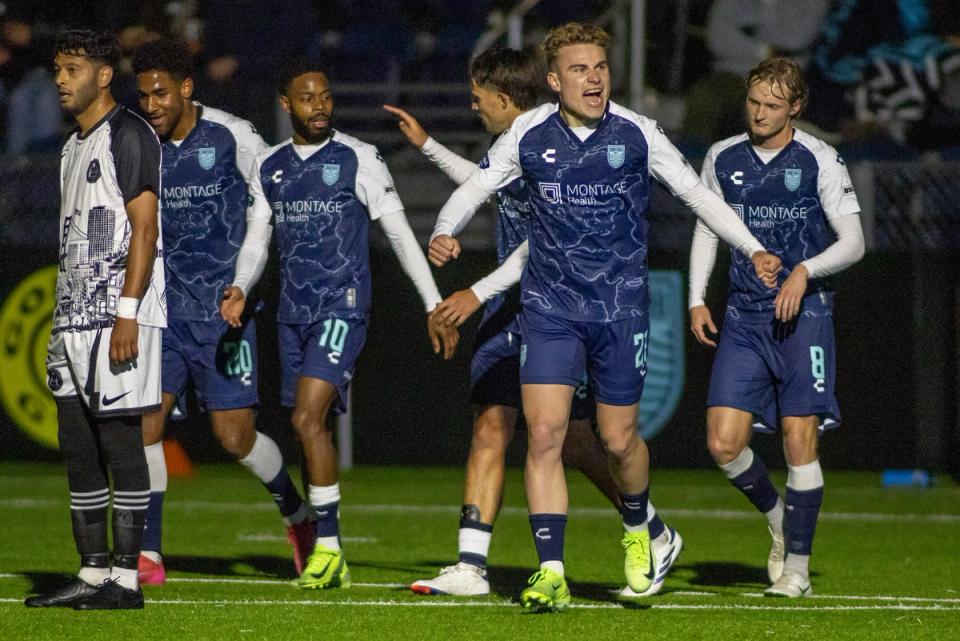 Monterey Bay players celebrate