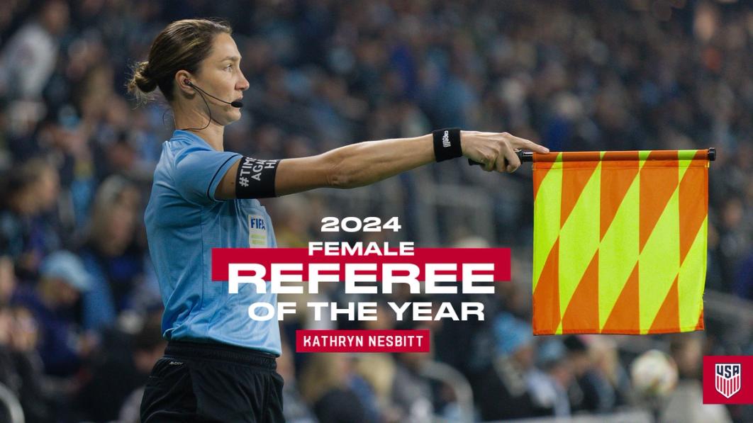 Kathryn Nesbitt 2024 Female Referee of the Year