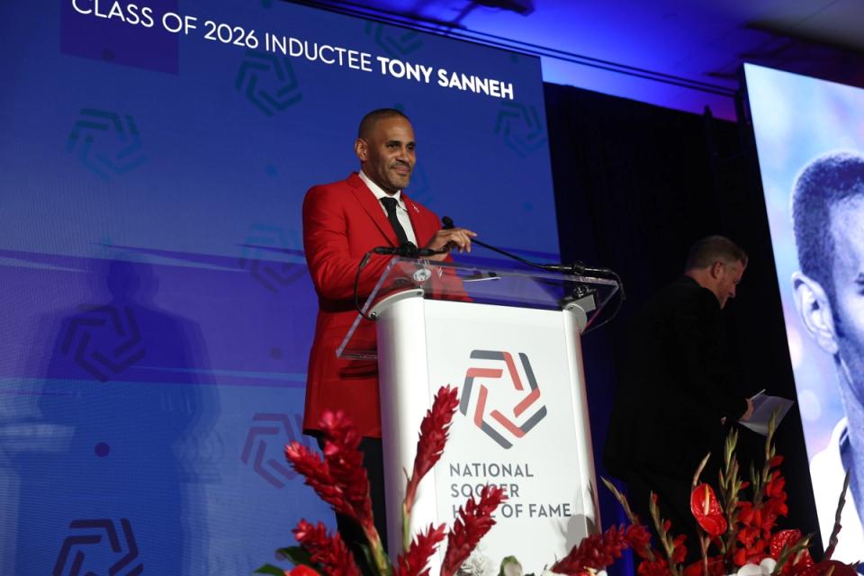 Tony Sanneh gives his Hall of Fame acceptance speech