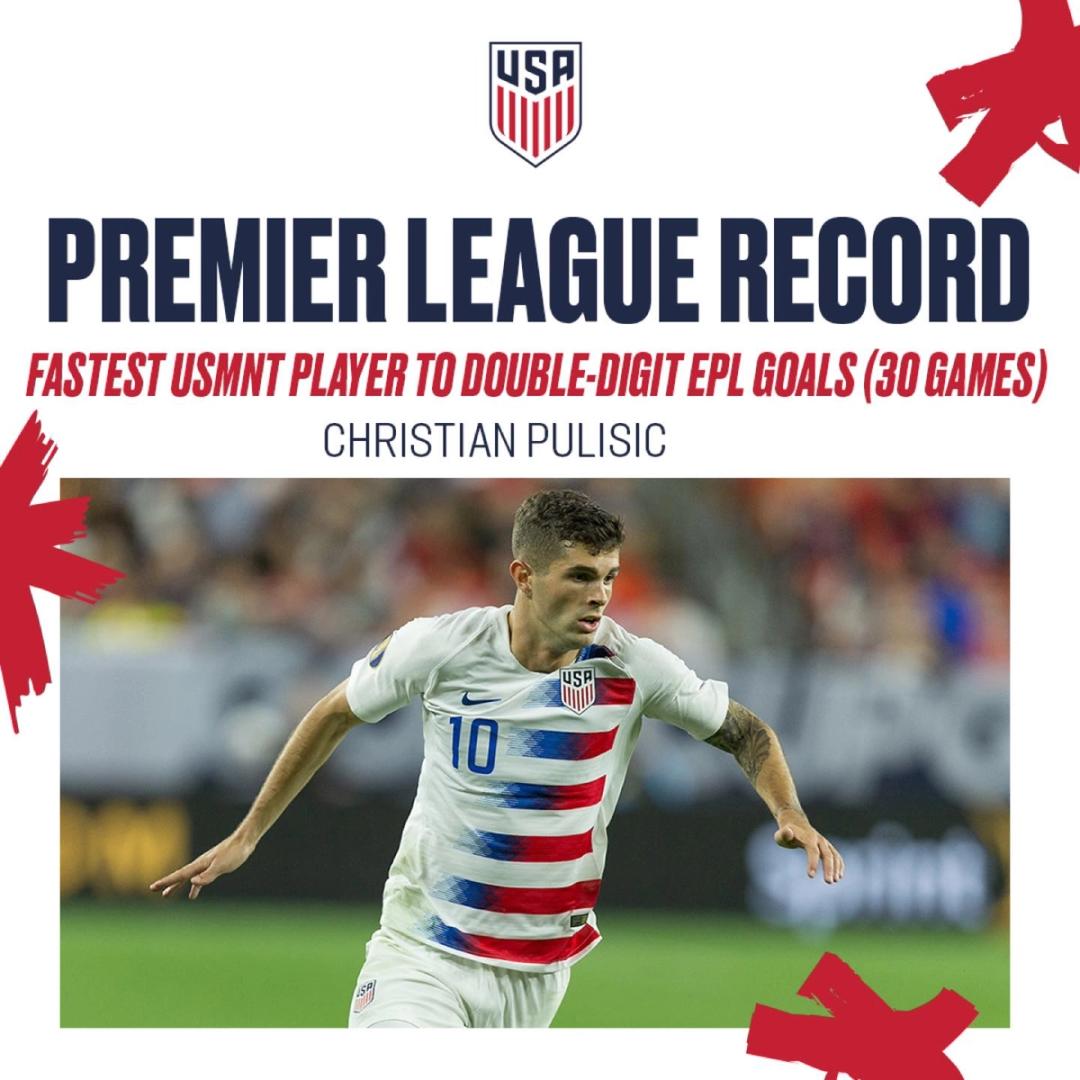 RECORD Christian Pulisic Becomes Fastest American to 10 EPL Goals