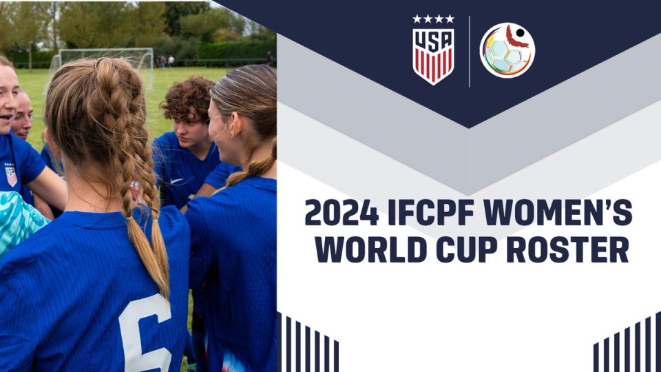 Graphic with text 2024 IFCPF Women's World Cup roster