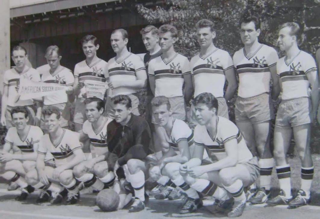 New York Hungaria, above, beat the San Francisco Scots to claim the 1962 U.S. Open Cup with Andy Mate and Steve Karsey scoring in the 2-0 win in the Final at Queens, NY’s Eintracht Oval. Additionally, the side boasts six NYC Cosmopolitan League titles in their history.  