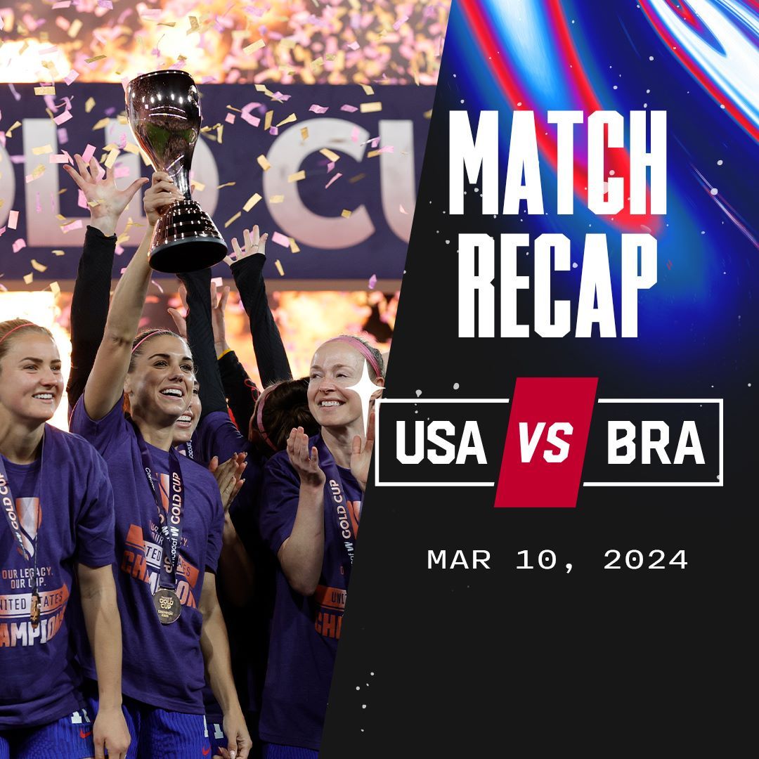 concacaf w gold cup final uswnt vs brazil score stats result recap