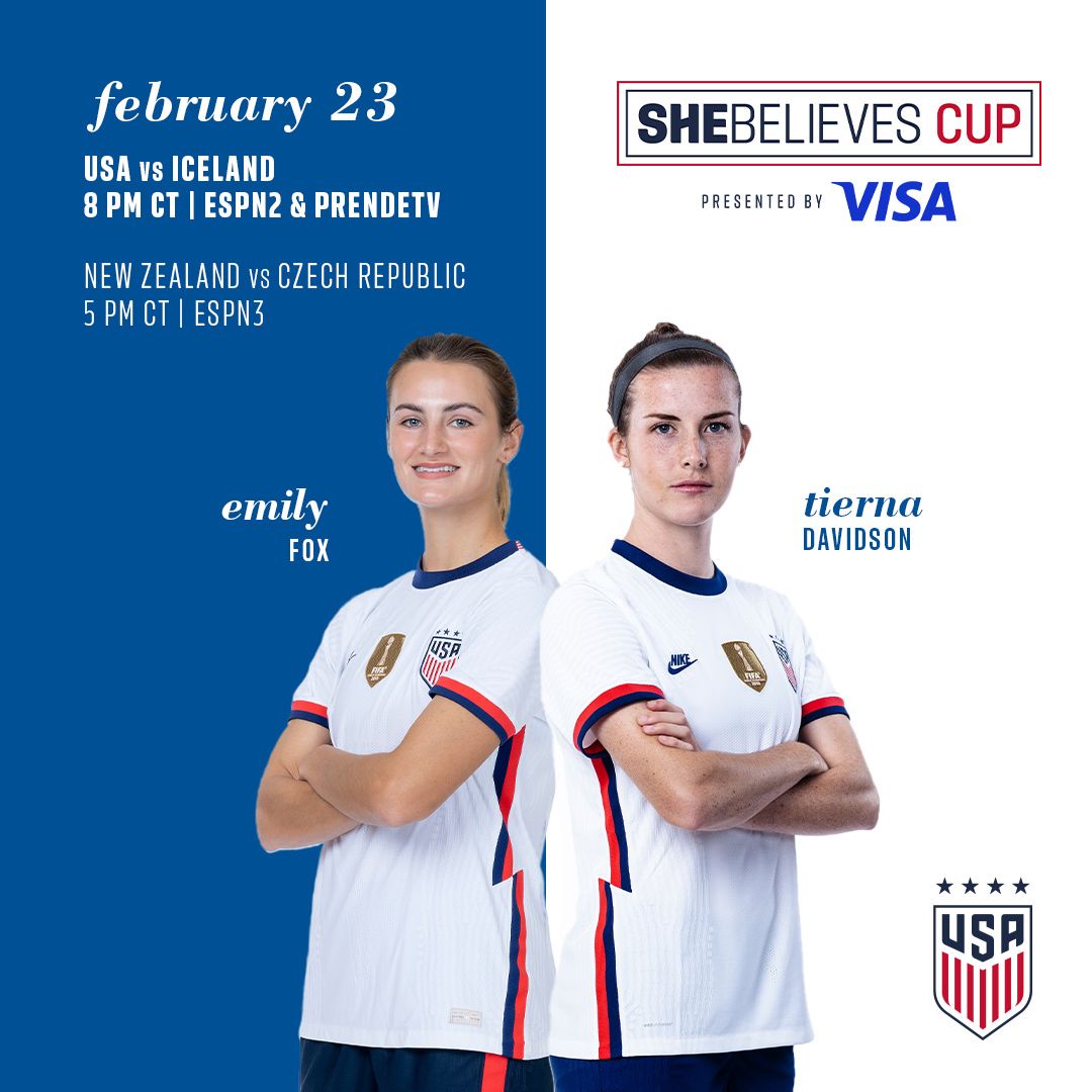 USWNT Faces Iceland In Decisive Finale At 2022 SheBelieves Cup, Pres. By Visa