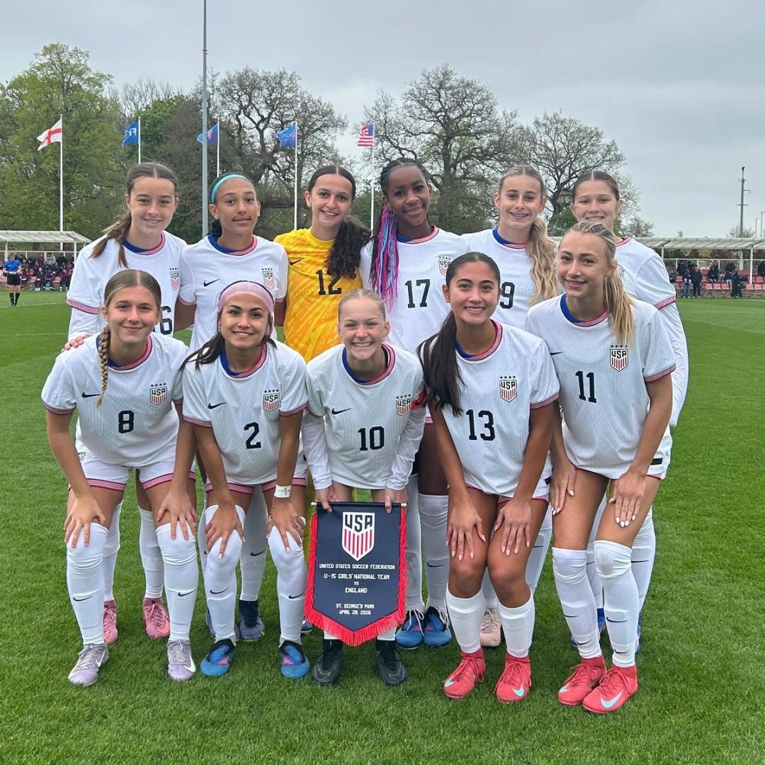 U.S. U-15 Girls’ National Team Downs England, 4-0, to Finish Training Camp in the UK