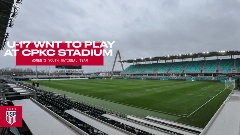 Photo of KC Current stadium text U17 WNT to play at CPKC Stadium  
