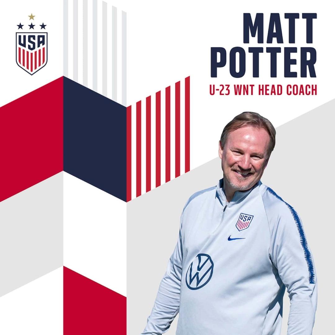 US Soccer Hires Matt Potter as New Head Coach of U23 Womens National Team