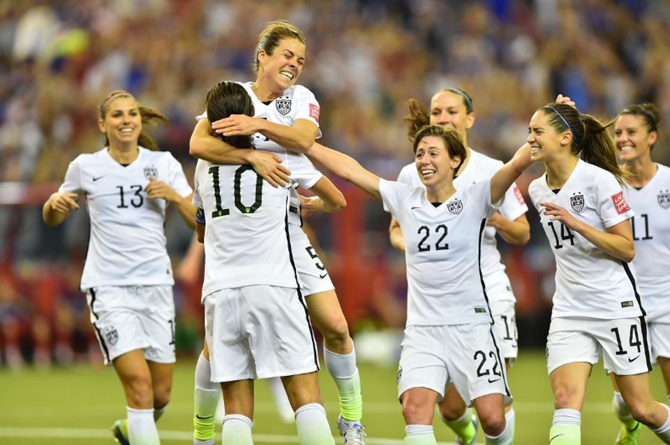 Alex Morgan, Carli Lloyd, Kelley O'Hara, Meghan Klingenberg, Morgan Brian