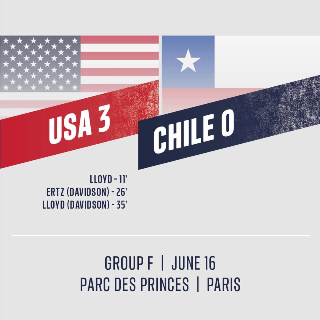 USA THROUGH TO WORLD CUP KNOCKOUT ROUNDS WITH 3 0 VICTORY AGAINST CHILE