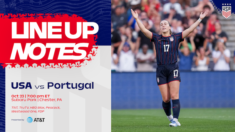 USWNT vs. Portugal: Starting XI & Lineup Notes