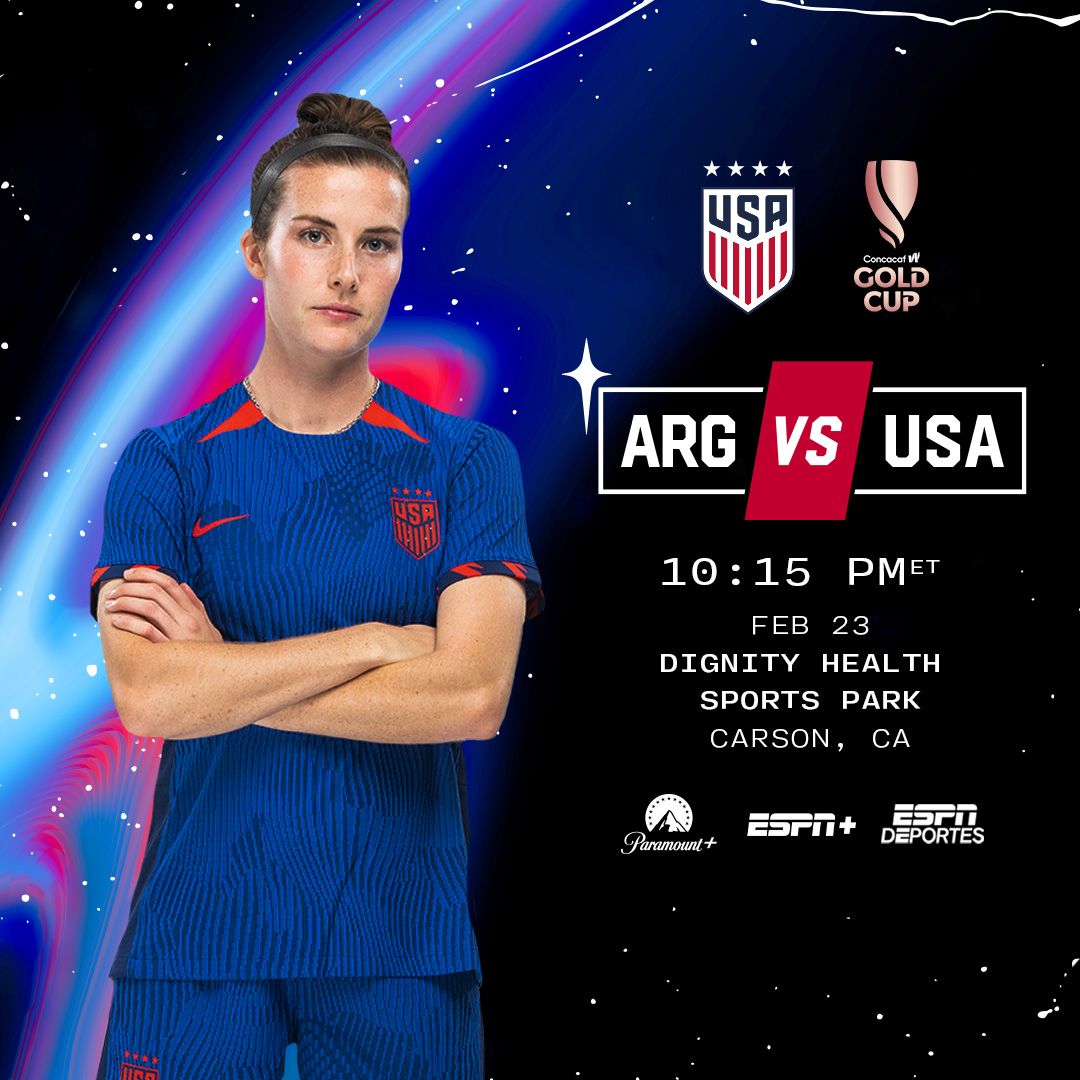 concacaf w gold cup uswnt vs argentina where to watch match preview tv channels start time