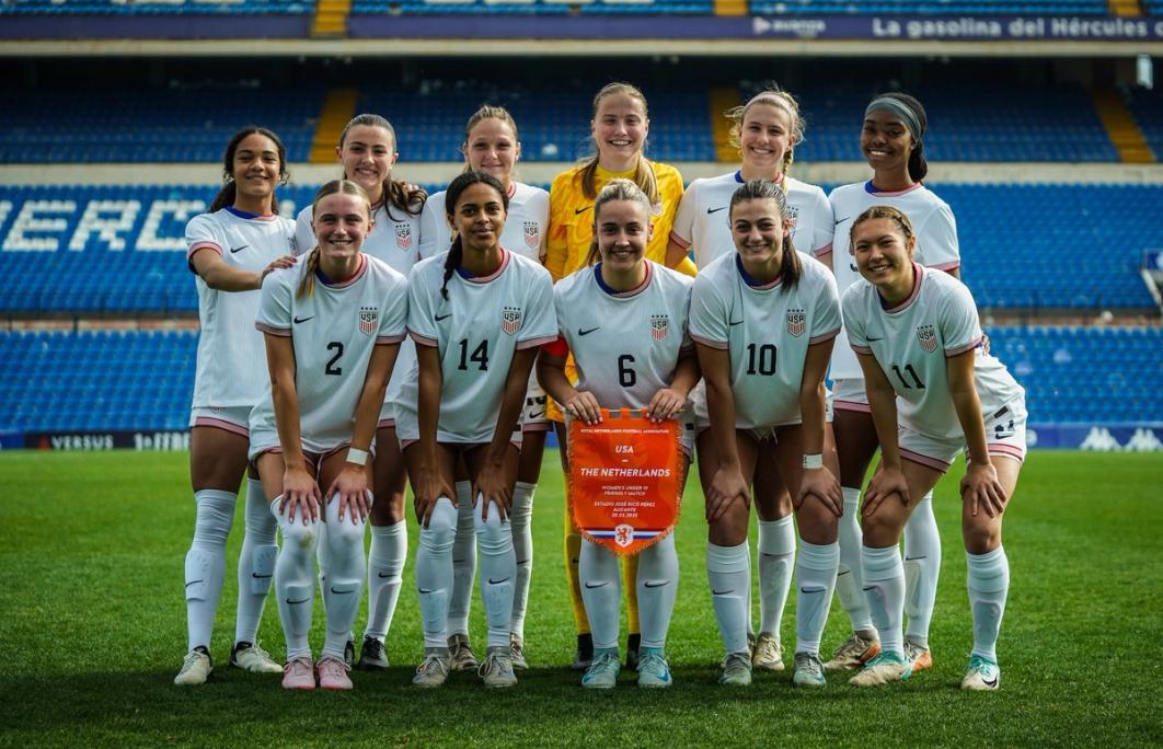 The US U19 Womens National Team Starting 11 against The Netherlands