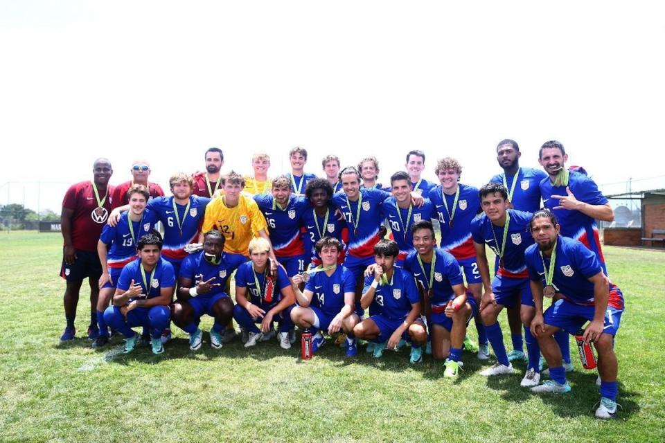 The Deaf MNT celebrates qualifying for the 2025 Deaflympics