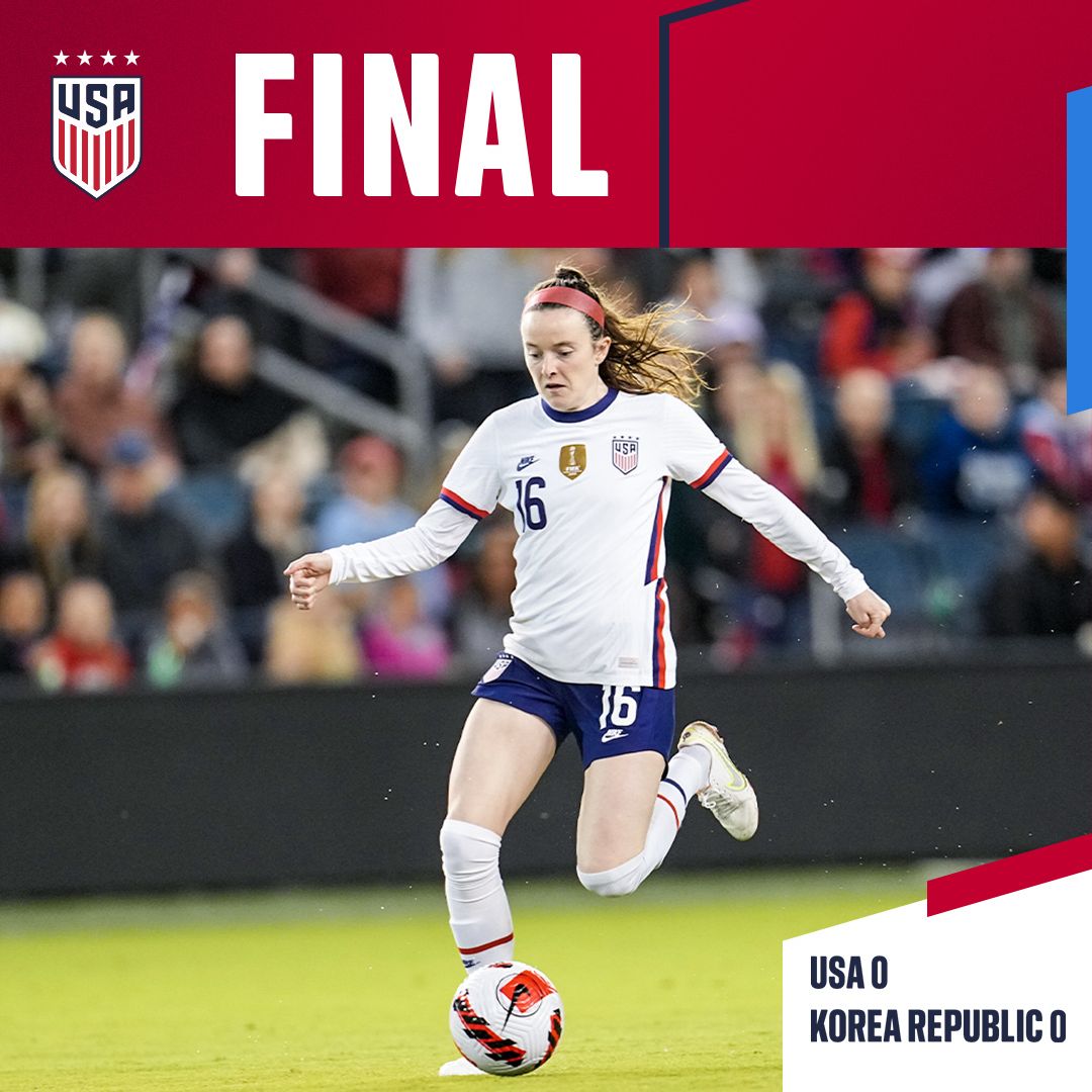 U.S. Women’s National Team Extends Home Unbeaten Streak to 61 Matches in Front of Sellout Crowd With 0-0 Draw Against Korea Republic