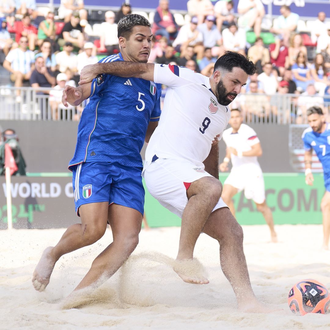 U.S. Men’s Beach Soccer National Team Falls 3-1 to European Champions Italy in Opening Match of 2024 FIFA Beach Soccer World Cup