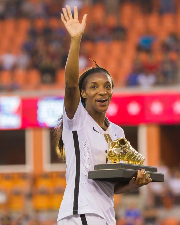 Crystal Dunn with Golden Boot