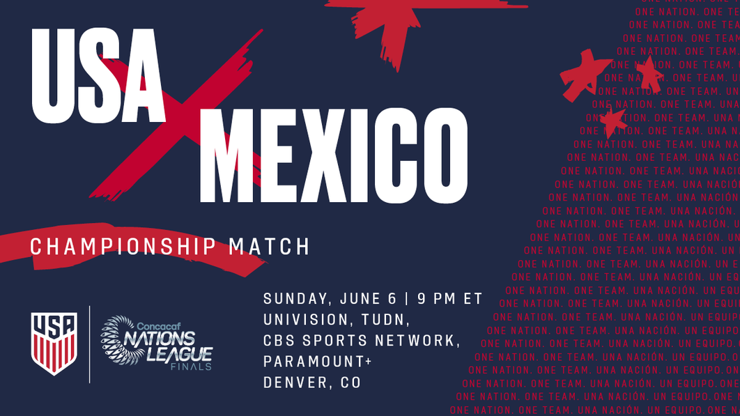 Concacaf Nations League Final Usa National Team Vs Mexico Men's