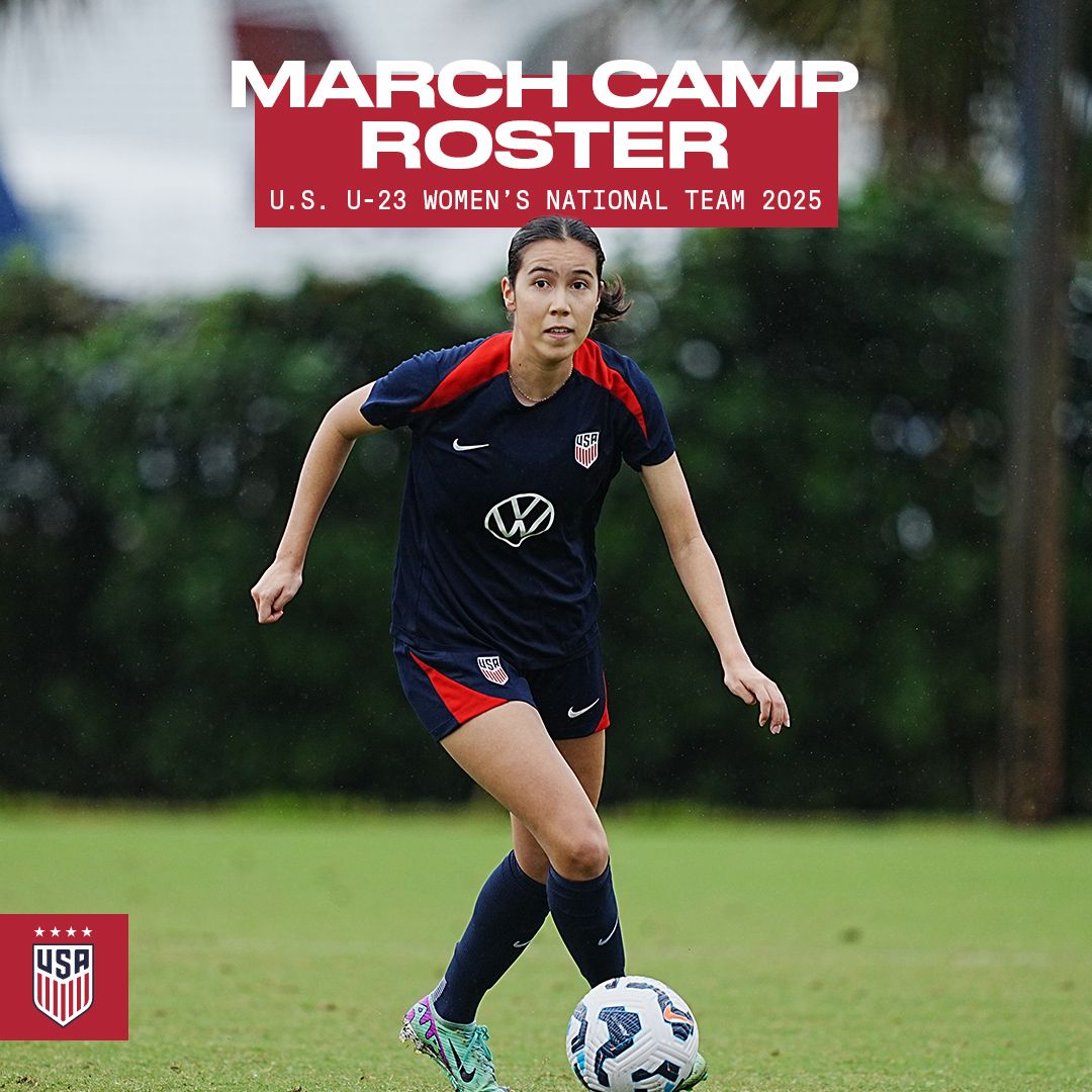 24 Players Called Up for U.S. U-23 Women’s National Team Training Camp in Los Angeles
