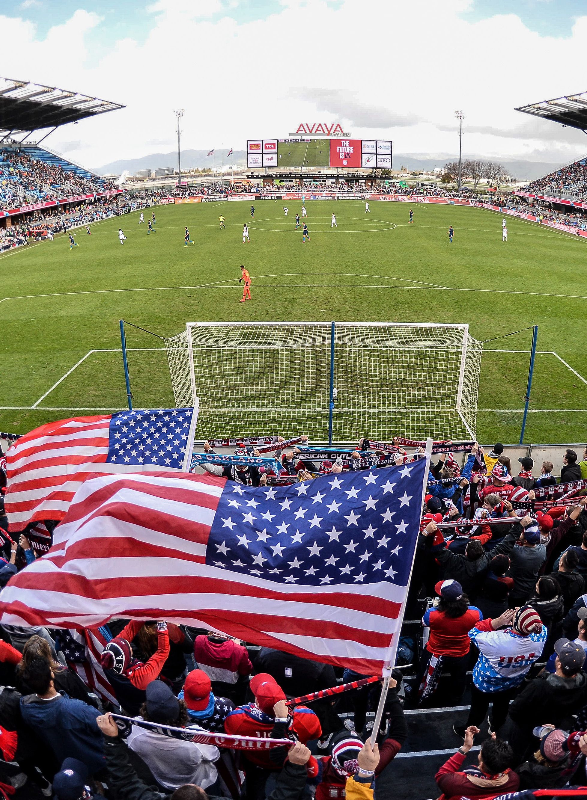 U.S. Soccer Fans In Stadium