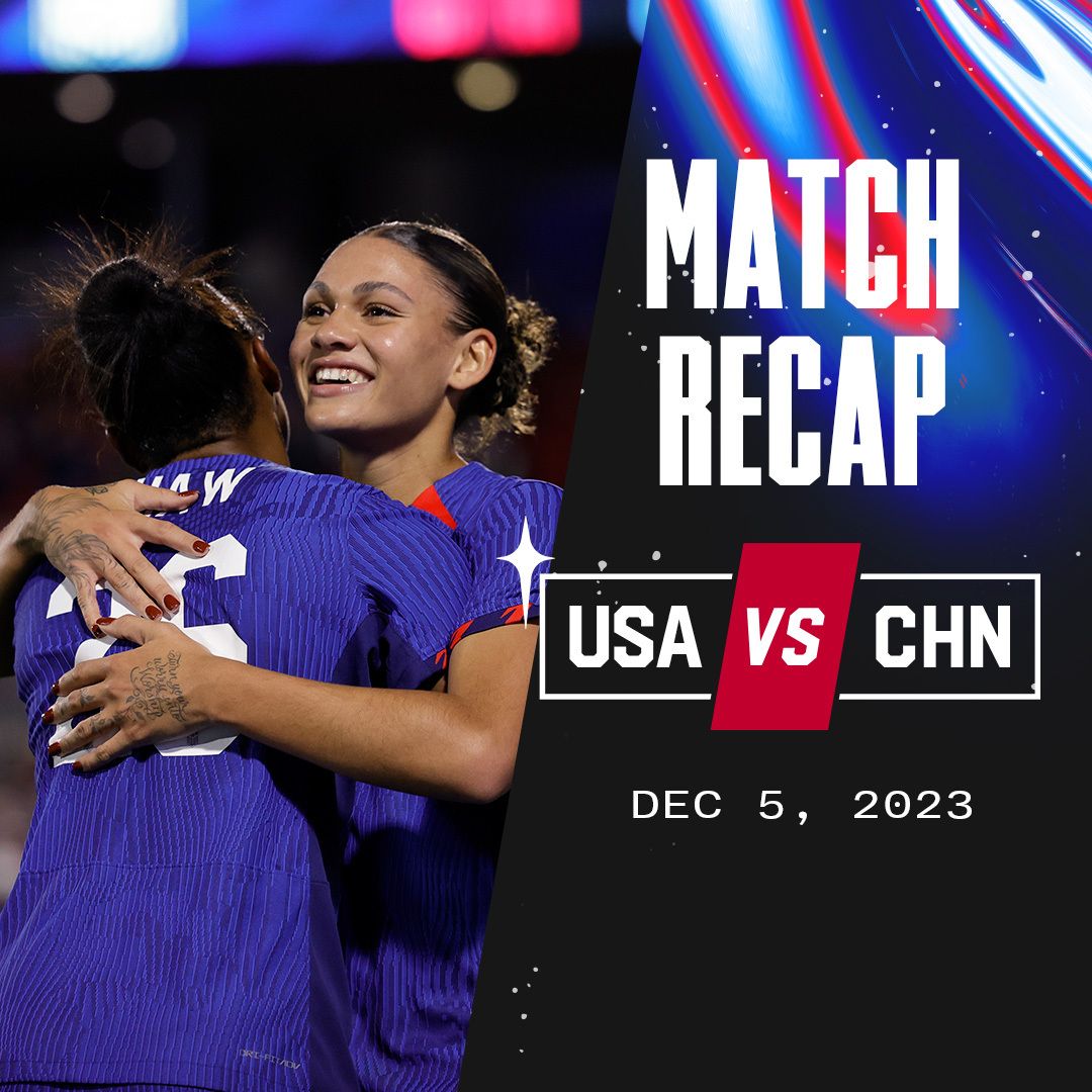 uswnt vs china pr 12 5 23 score highlights match report stats recap