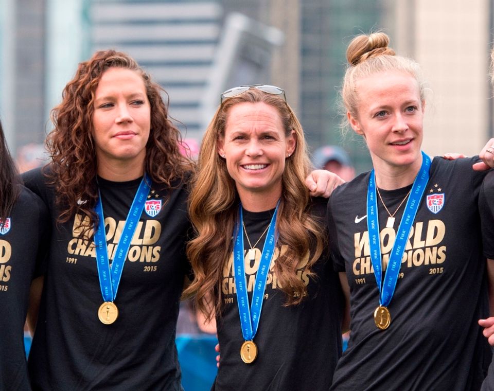 Lauren Holiday, Christie Rampone, Becky Sauerbrunn